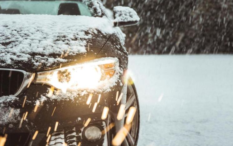 Car with Snow